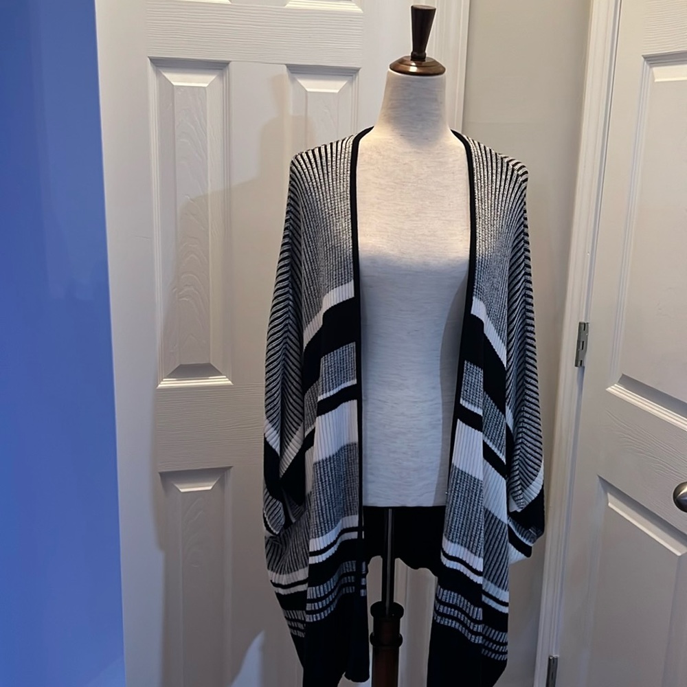Divided H&M Striped Cardigan/Poncho